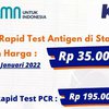 Mulai 1 Januari 2022, Tarif Rapid Test Antigen di Wilayah Daop 8 Ikut Turun