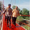 Jembatan Merah Putih Menghubungkan Tiga Kecamatan di Madiun