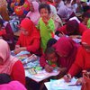 1.198 Murid Paud di Kecamatan Karangbinangun Lamongan Adu Ketrampilan Mewarnai