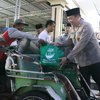 Ratusan Ojol dan Tukang Becak Buka Puasa Bersama Kapolres Mojokerto Kota