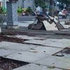 Banyak Alami Kerusakan, Alun - alun Lamongan Mulai Diperbaiki