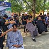 Unik, Cukur Rambut di Mojokerto Jadi Pilihan Berdonasi untuk Gempa di Cianjur