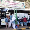 Jemaah Haji Gelombang Dua Debarkasi Surabaya Mendarat di Juanda