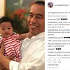 Jelang Debat, Jokowi Momong Cucu