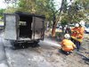 Ini Penyebab Mobil Pikap Boks Terbakar