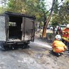 Ini Penyebab Mobil Pikap Boks Terbakar