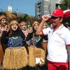 Rumah Adat Papua Magnet Pengunjung Karnaval di Gresik