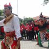 Diiringi Tari Remo, PDIP Jombang Daftarkan Bacaleg ke KPU 